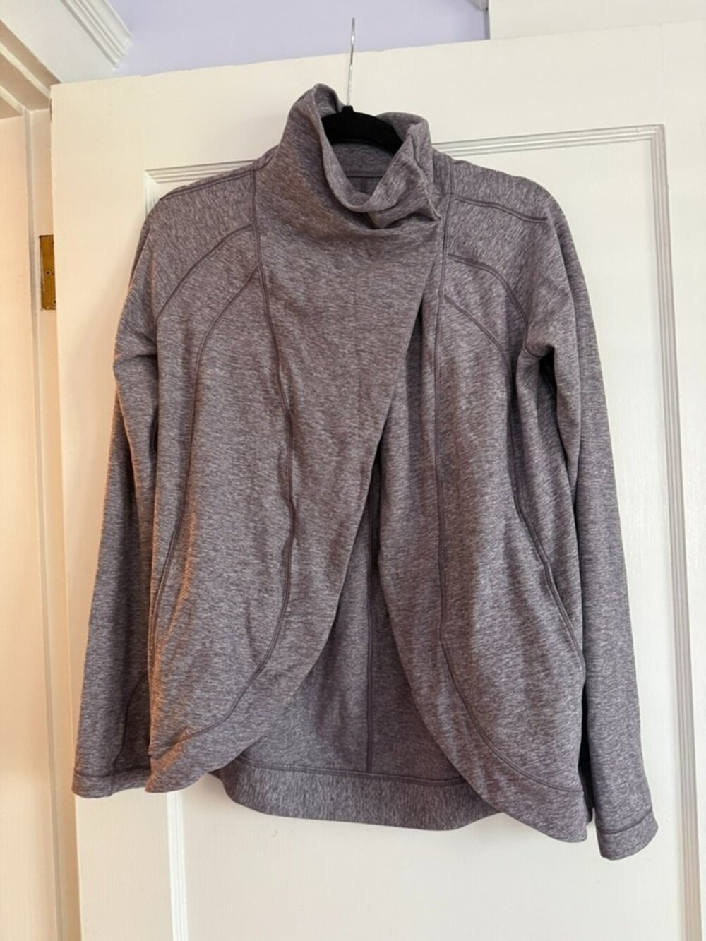 Lululemon Purple Heathered Sweatshirt Cardigan
